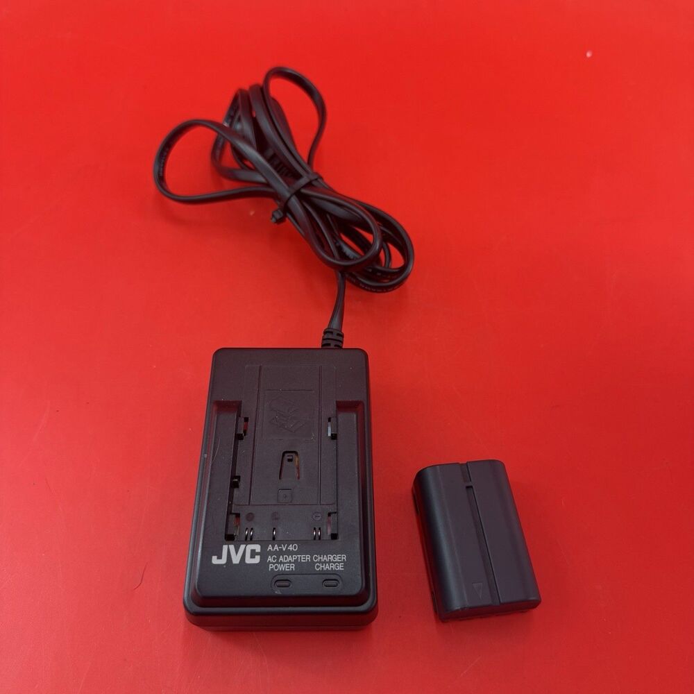 JVC AC Adapter Battery Charger AA-V40U Original OEM Power Supply + bn-v408u